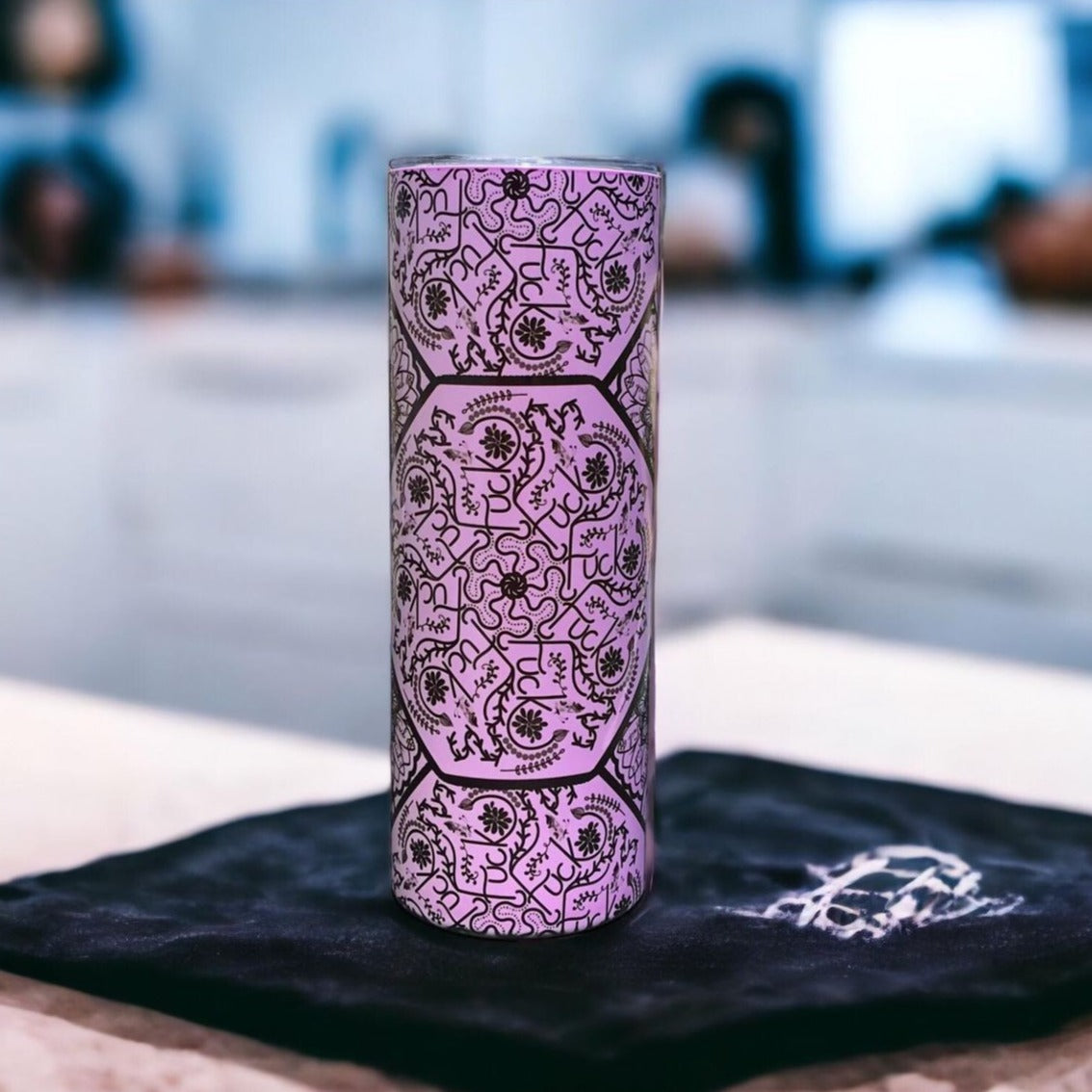 Naughty Word Tumbler, F*ck Mandala Tumbler
