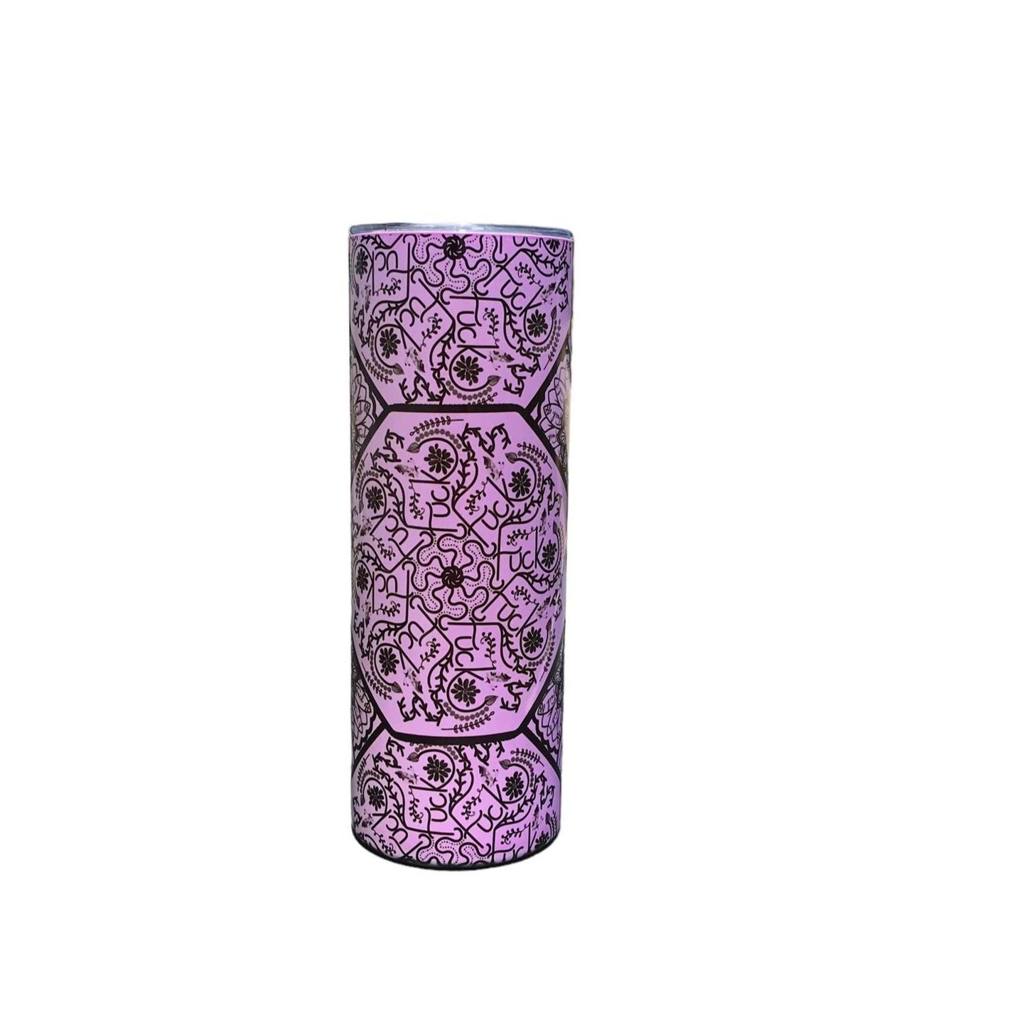 Naughty Word Tumbler, F*ck Mandala Tumbler