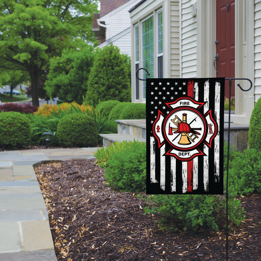 Fire Fighter Garden Flag, Garden Decoration, Housewarming Gift, Porch Flag