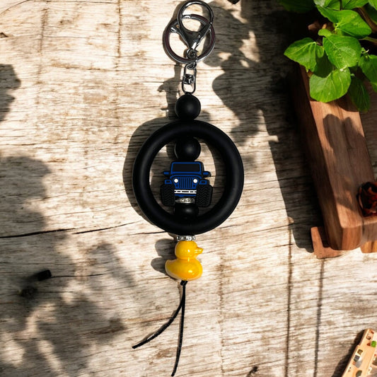 Truck Keychain with Duck