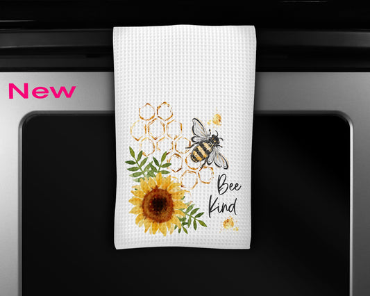 Farm Style Kitchen Towel, Bee Kind Kitchen Towel