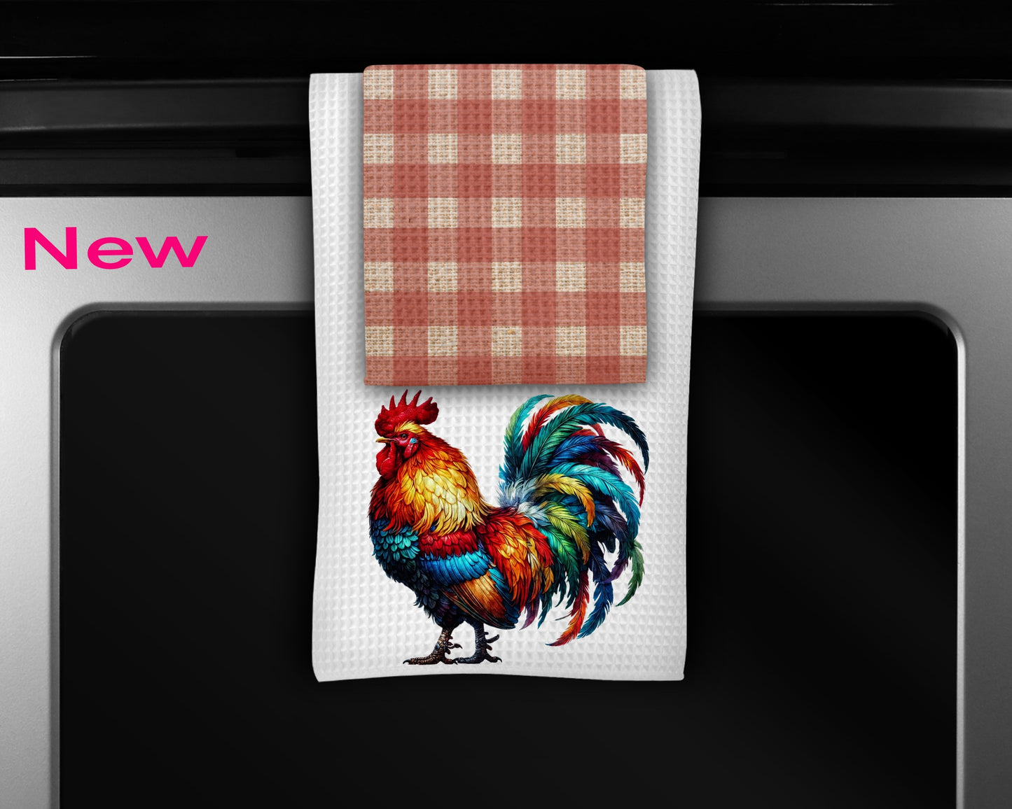 Rooster Kitchen Towels Set