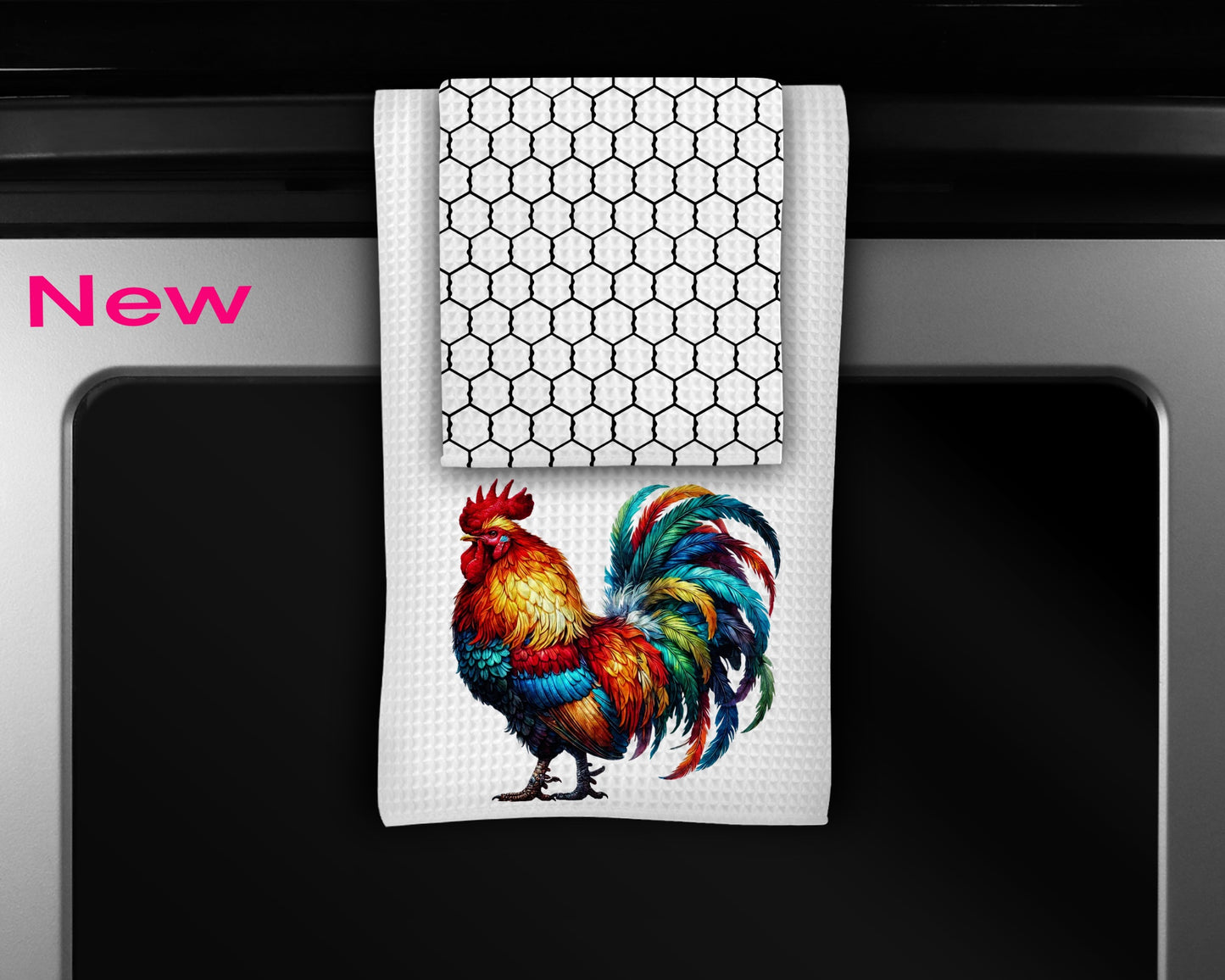 Rooster Kitchen Towels Set