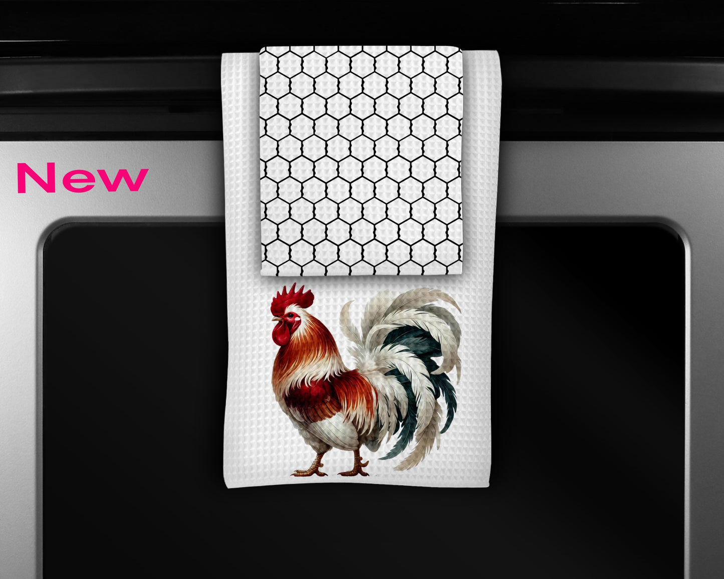 Rooster Kitchen Towels Set