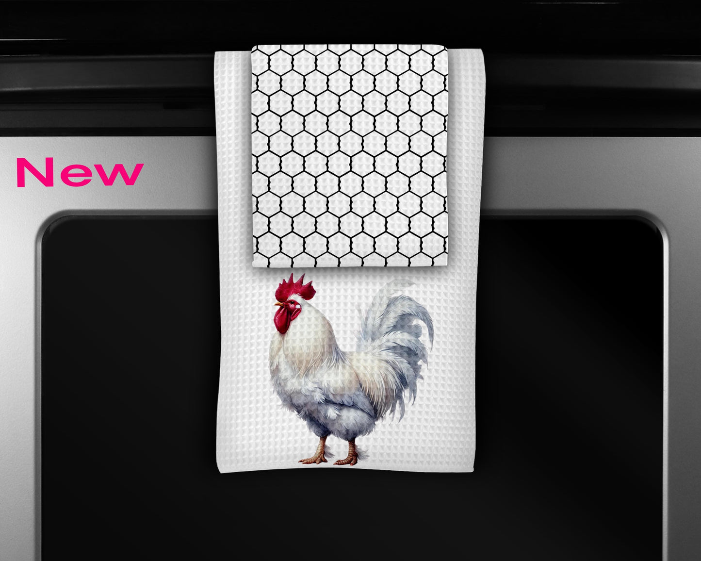 Rooster Kitchen Towels Set