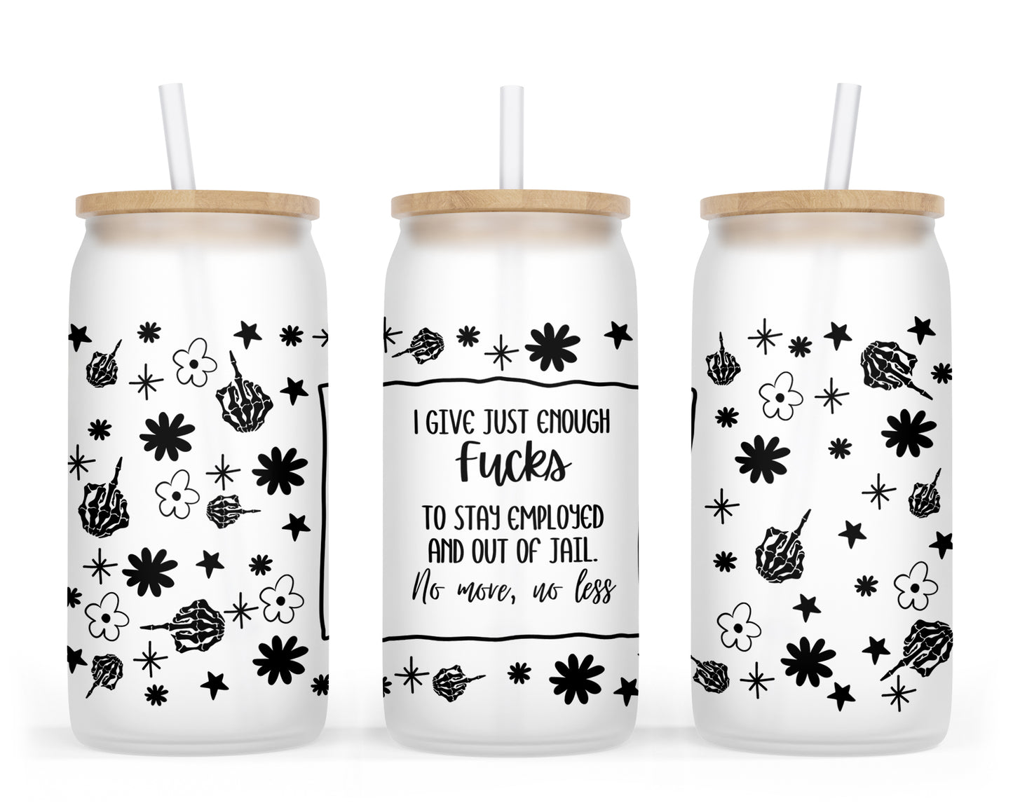 Sarcastic Glass Can Tumbler