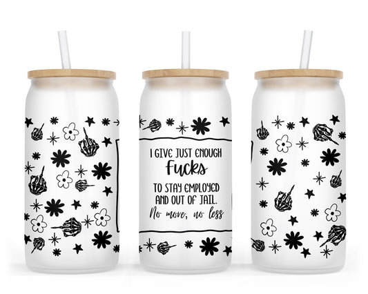Sarcastic Glass Can Tumbler