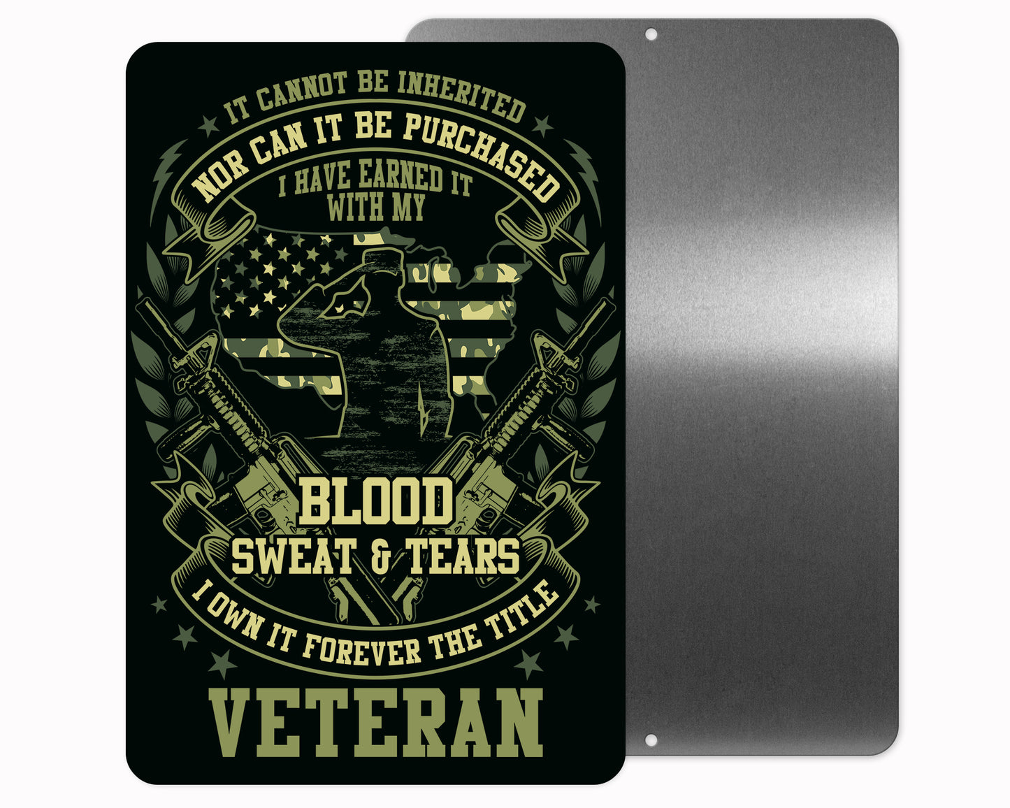 Military Metal Sign
