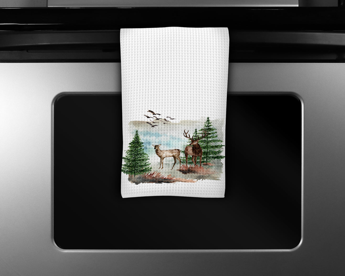 Deer Kitchen Towels Set