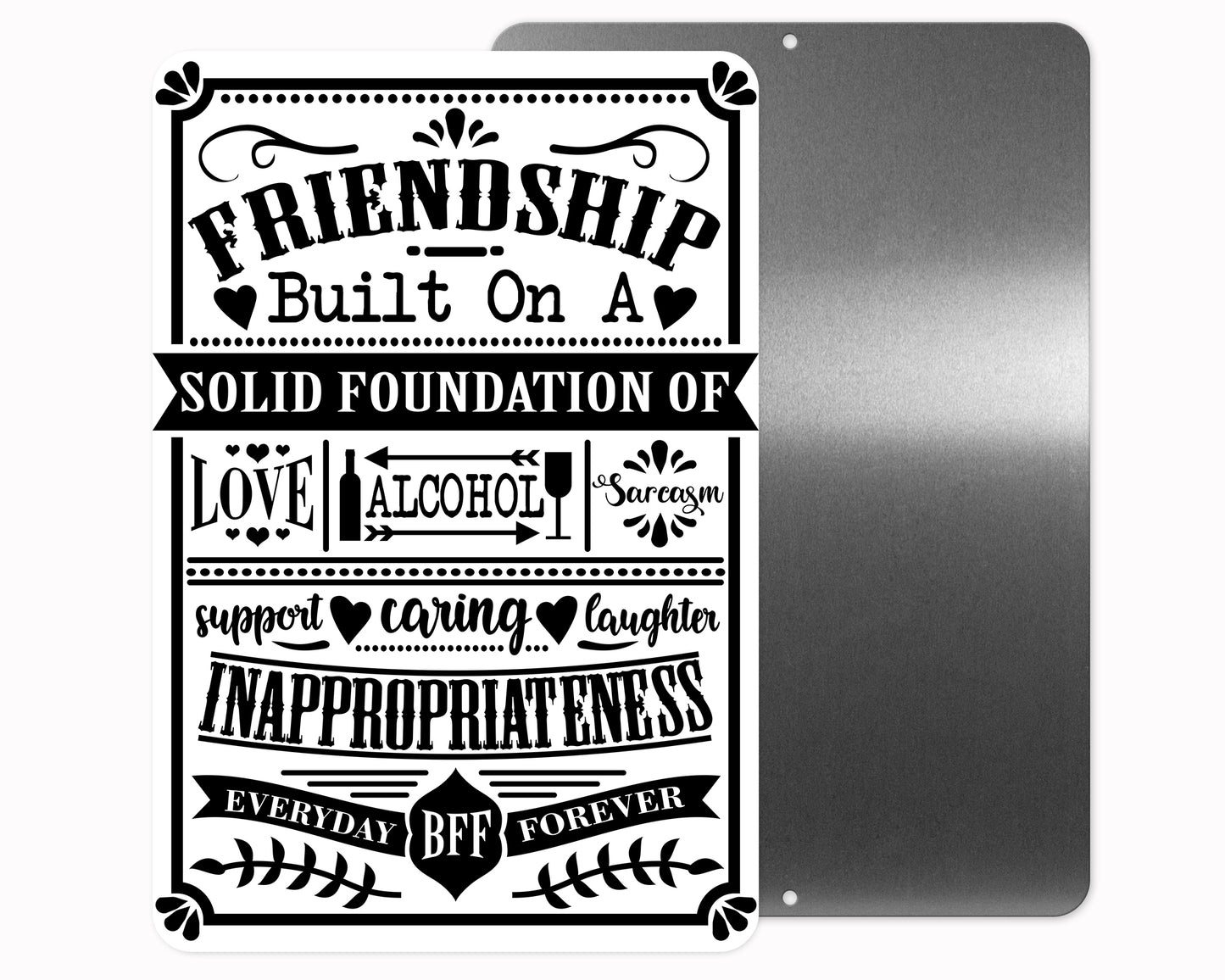 Friendship Metal Sign