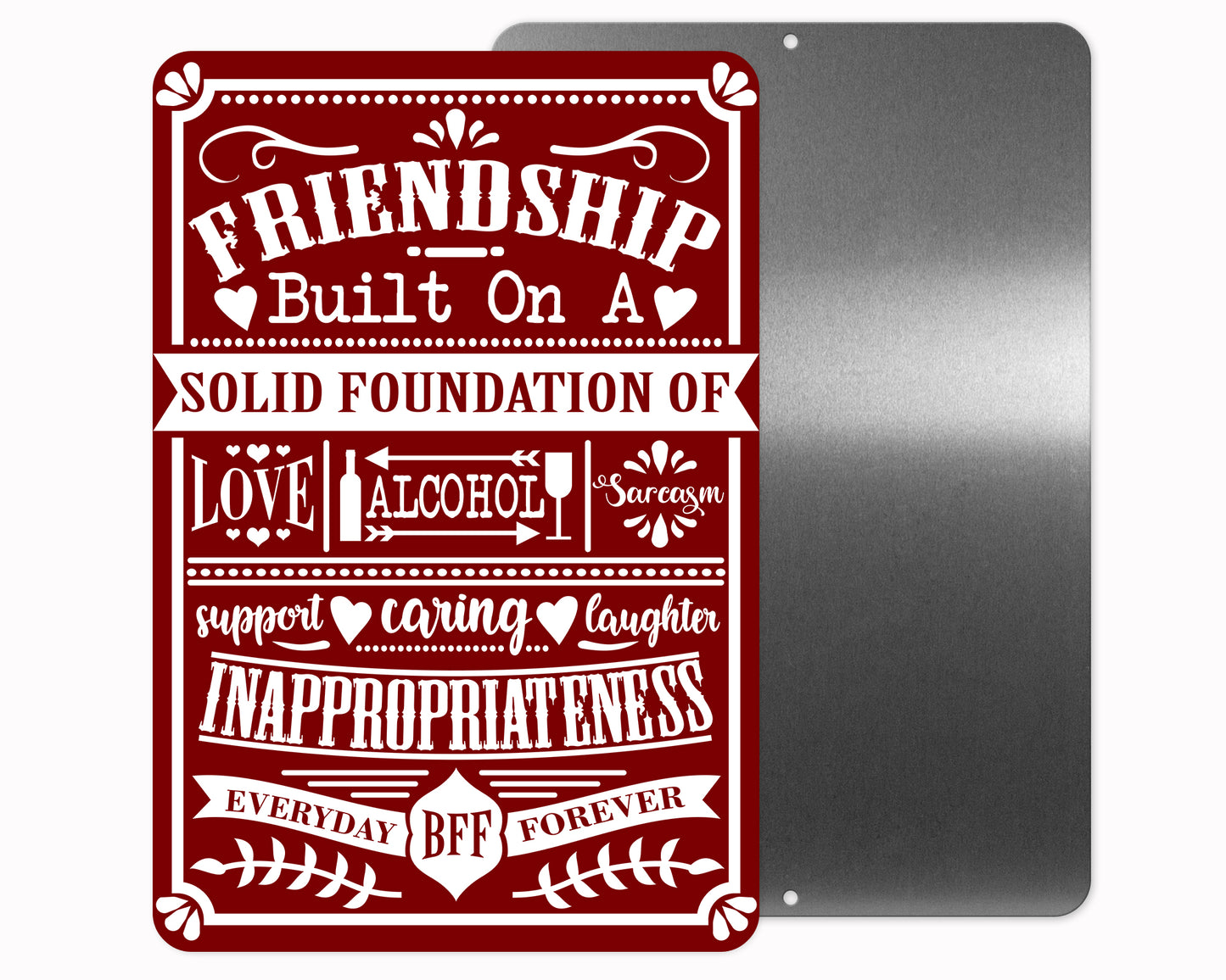Friendship Metal Sign