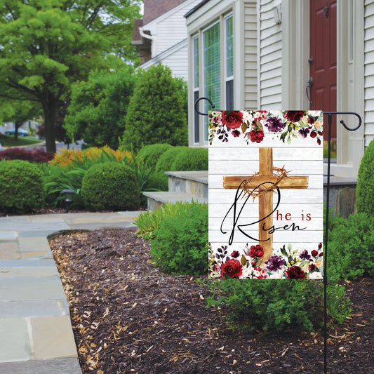 Religious Easter Garden Flag
