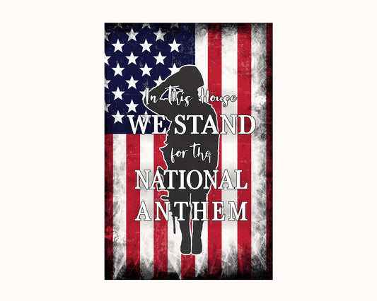 National Anthem Garden Flag