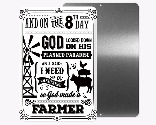 Farmer Metal Sign