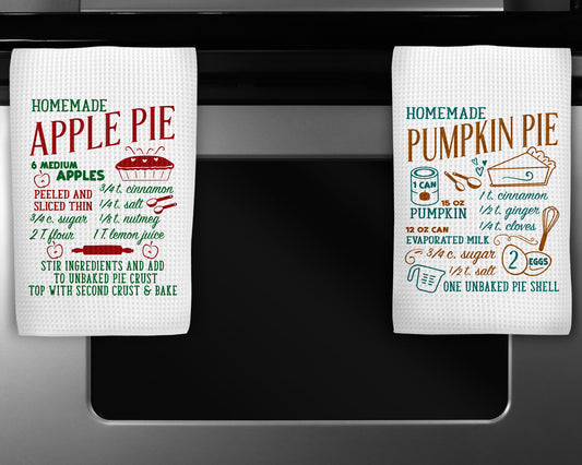Pie Lover's Kitchen Towels,