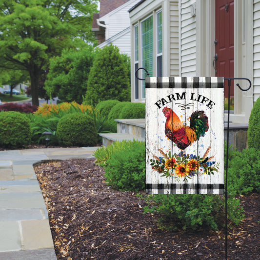Rooster Garden Flag