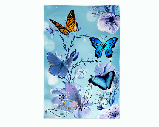 Butterfly Garden Flag, Garden Decoration, Housewarming Gift, Porch Flag, Spring Flag