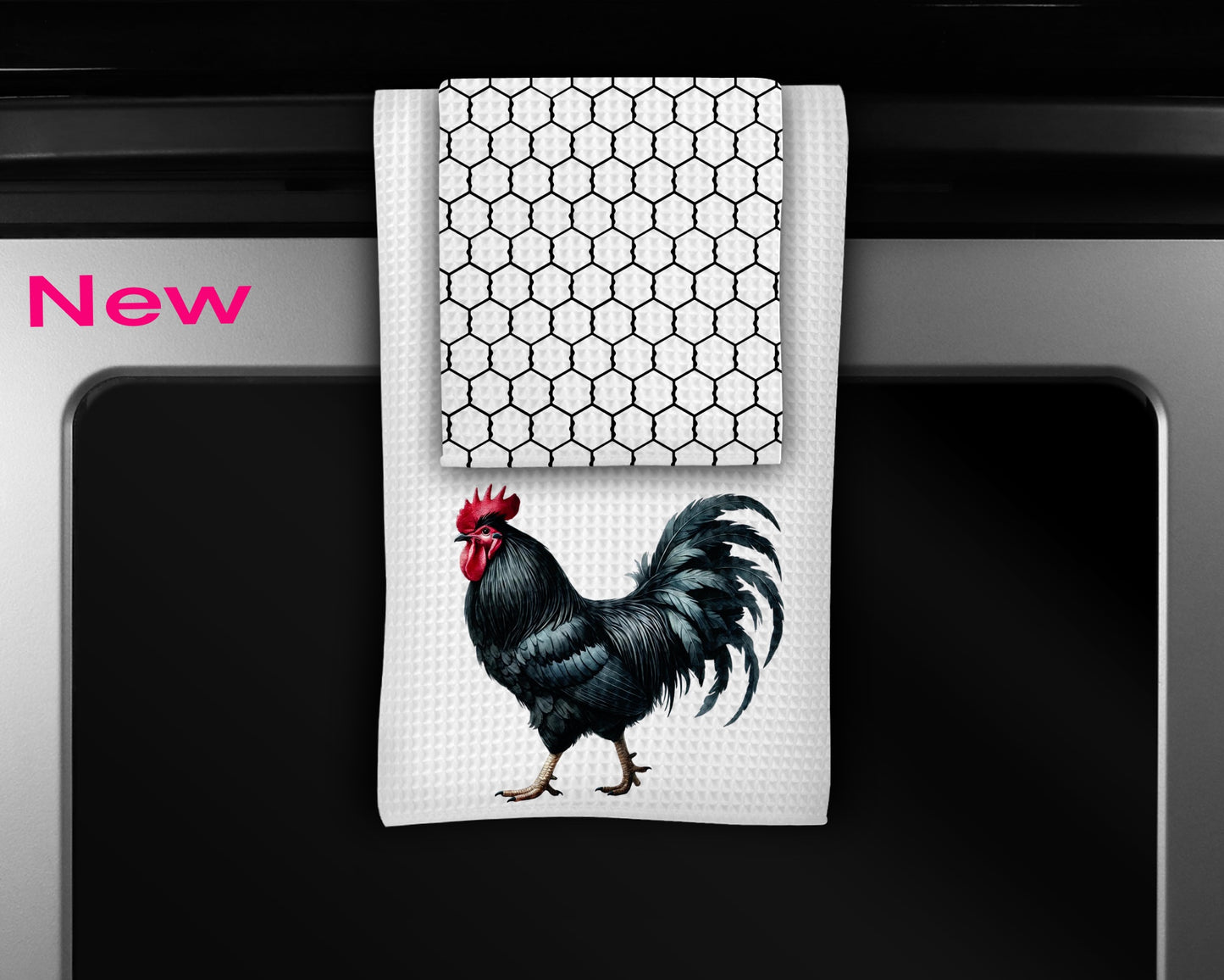 Rooster Kitchen Towels Set