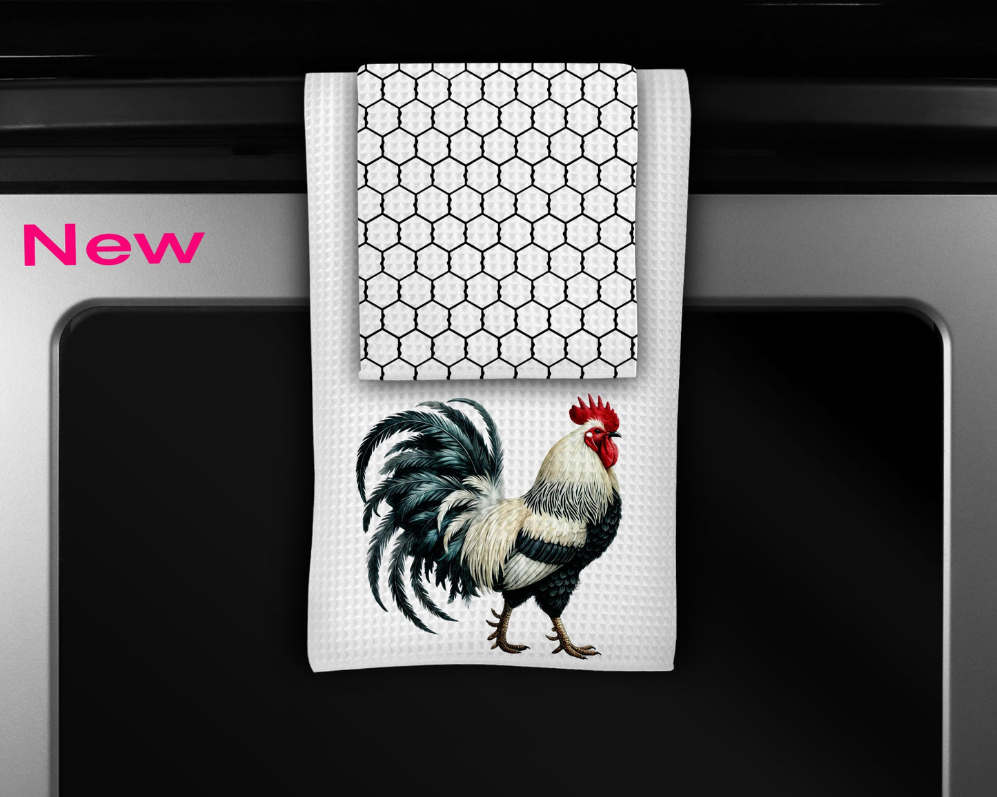 Rooster Kitchen Towels Set