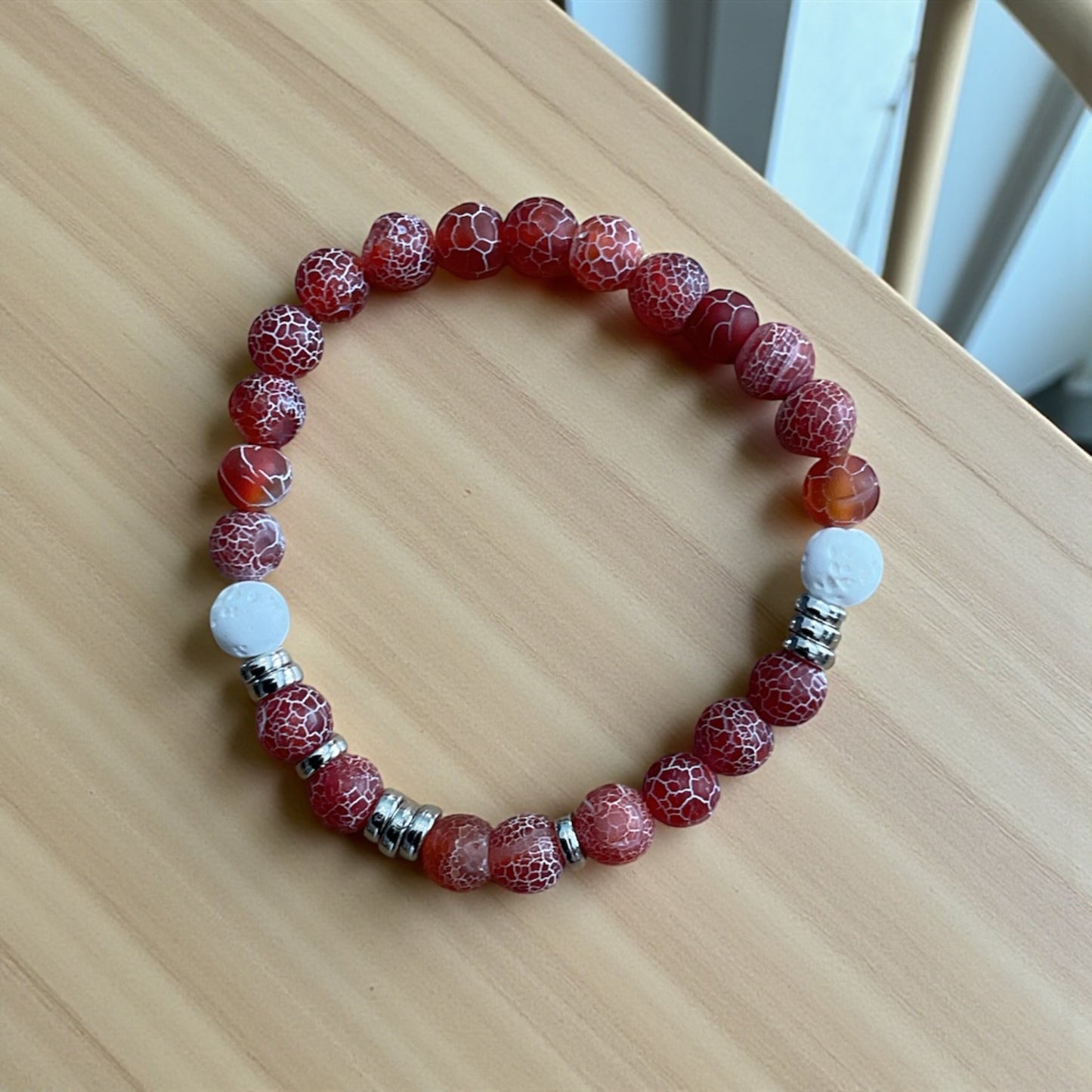 Stop ICE Bracelet, Morse Code Stone Bead Bracelet, Secret Message Jewelry