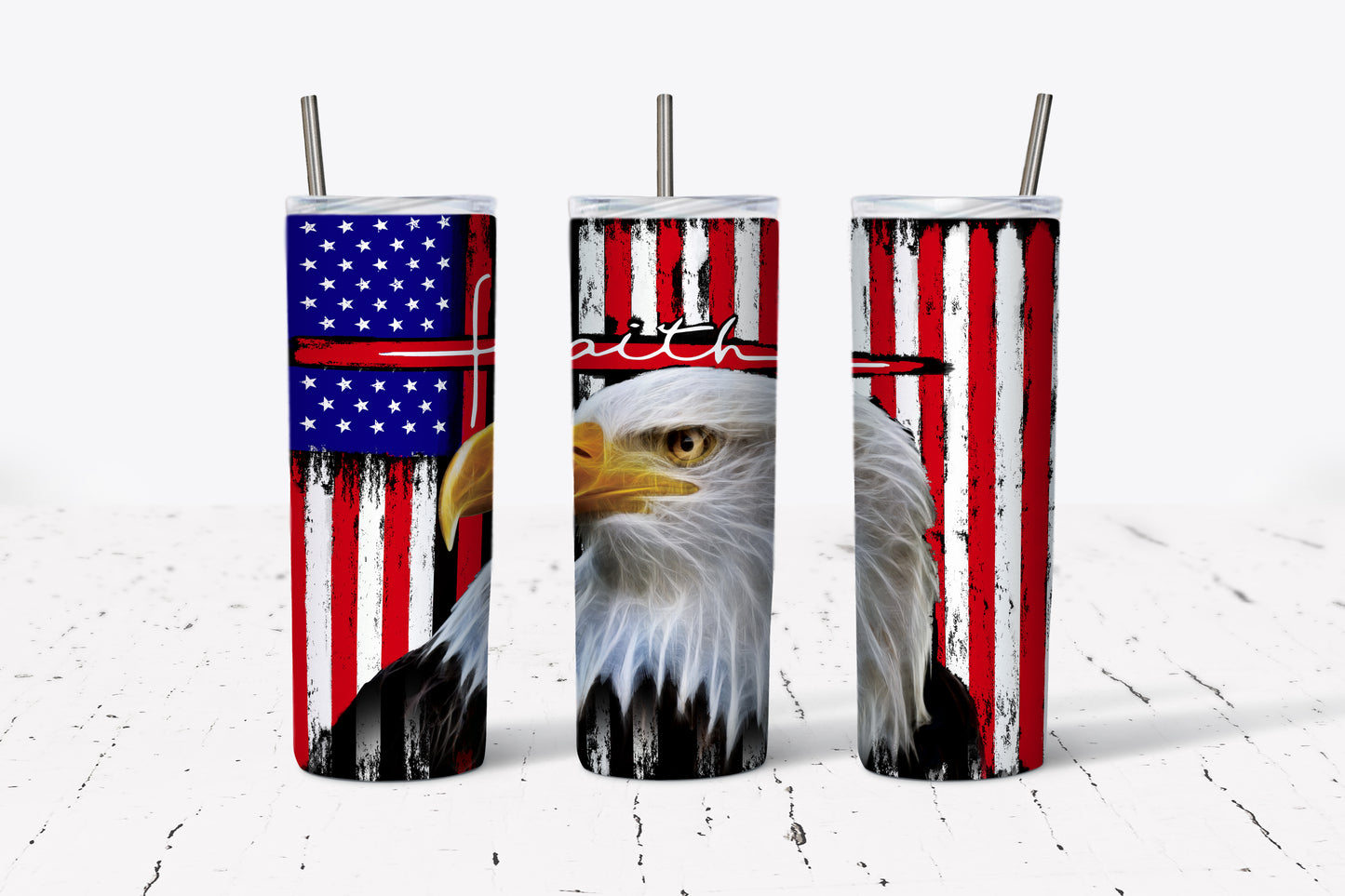 Tumbler, Sublimation Tumbler, American Eagle Tumbler