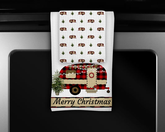 Christmas Camper Kitchen Towels Set