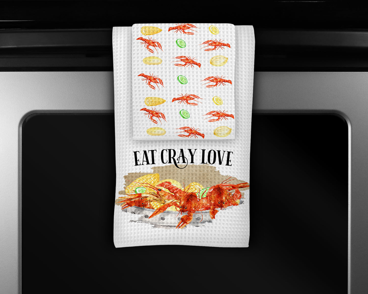 Crayfish Kitchen Towels Set
