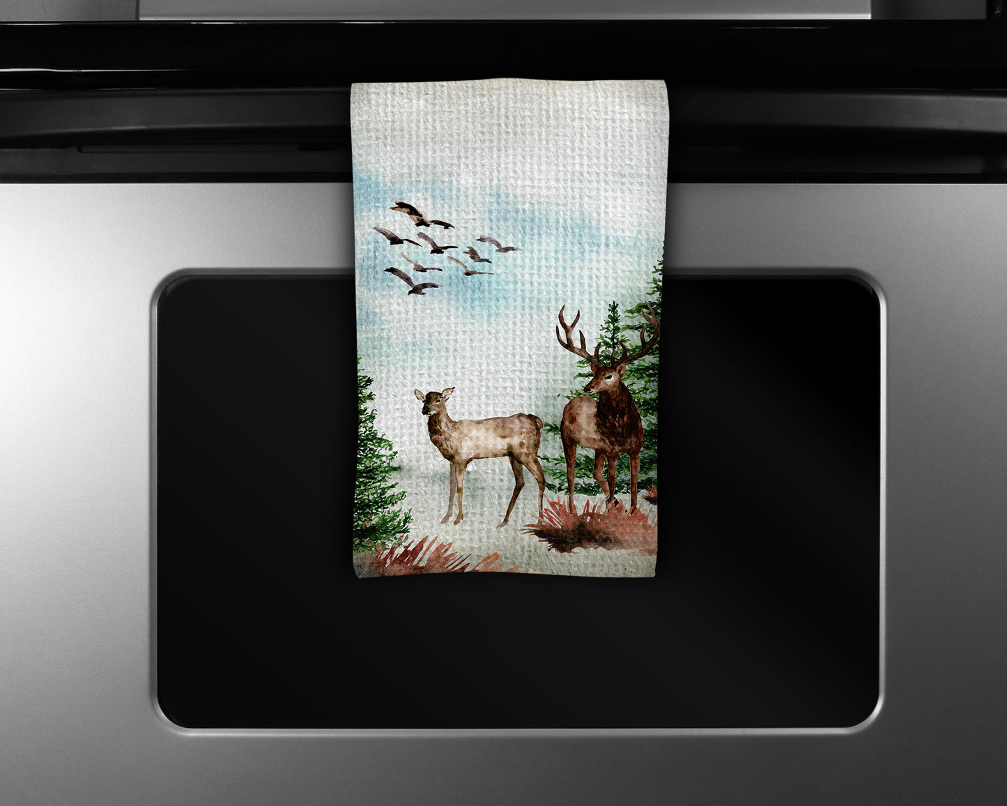 Deer Kitchen Towels Set