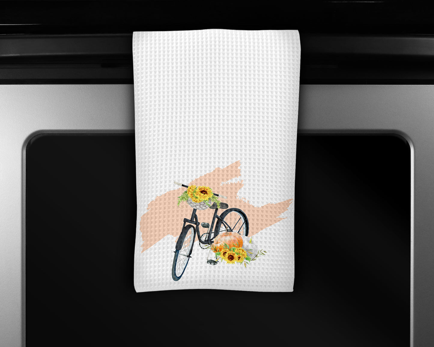 Fall Bike Kitchen Towels Set
