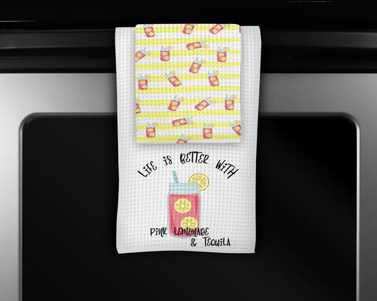 Cocktail Kitchen Towels Set